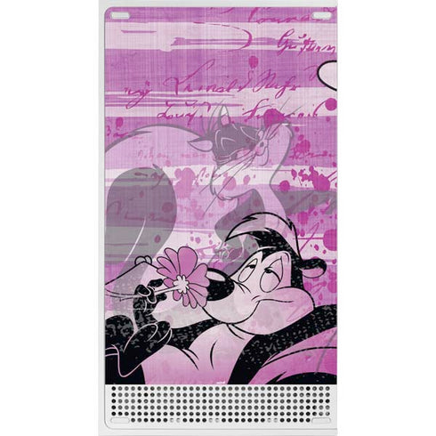 Looney Tunes Pepe Le Pew Purple Romance Xbox Series S Console Skin